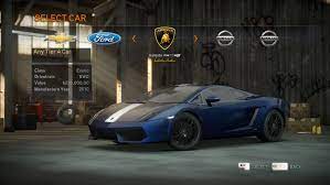 Lamborghini Gallardo In Nfs The Run Car Ford Lamborghini Gallardo Sports Car