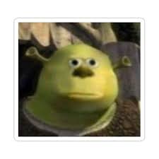 Shrek Wazowski Sticker By Kissytrouble In 2021 Shrek Stupid Memes Funny Memes
