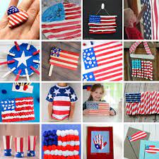 Need some fun inspiration for summer activities for preschoolers? 25 American Flag Crafts For Kids Non Toy Gifts