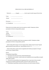 Jumat, 14 mei 2021 tambah komentar edit. Perjanjian Jual Beli Kenderaan
