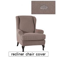 Kadell 2 Piece Stretch Wing Chair Slipcover Furniture Cover Spandex Elastic Arm Chairs Wingback Protector Walmart Com Slipcovers For Chairs Wing Chair Slipcovers