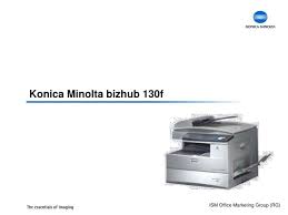 Print documents directly from a mobile device using mopria, google cloud print or konica minolta mobile print. Ppt Konica Minolta Bizhub 130f Powerpoint Presentation Free Download Id 4165764
