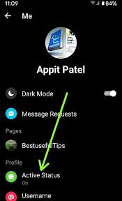 Select the 'activity status' option; How To Know If Someone Read Your Facebook Messages I Sent On Messenger Android Bestusefultips