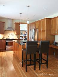 a beautiful wood and granite kitchen design