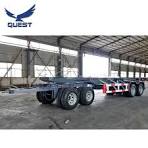4 Axles Drawbar Towing Dolly 20FT 32FT 40 FT Skeleton Container Full Trailer