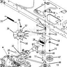 Into the square hole found in the idler bracket on. Cub Cadet Lt1042 Drive Belt Replacement Off 54