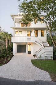Maybe you would like to learn more about one of these? Beautiful 3 Storied White Home Exterior With Black Doors And Windows Barrow Building Group House With Balcony House Designs Exterior Modern Beach House