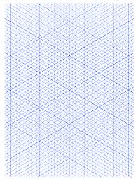 4 Free Printable Isometric Graph Paper Template Free Graph Paper Printable