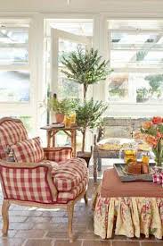French Country Style Magazine Check Gingham Buffalo Plaid Chair French Count French Country Living Room French Cottage Living Room Country Living Room