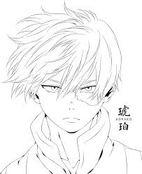 Shouto Todoroki By Https Www Deviantart Com Kohaku Art On Deviantart Anime Sketch Anime Drawings Sketches Anime Character Drawing