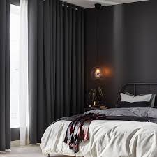 Hilleborg Cortinas Par Gris 145x300 Cm Ikea Block Out Curtains Modern Bedroom Design Bedroom Design