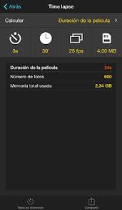 Calculadora De Timelapse Photopills