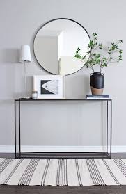 Wall Mirror Minimal Entryway Ideas Minimal Entry Space Interiors Front Entrance Decors Console Table Styling Entryway Table Decor Console Table Decorating