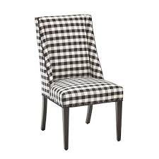 Black And White Buffalo Plaid Chair And Ottoman Owen Black White Buffalo Check Dining Chair With Black Wood Pier 1 Furniture Chair White Chair Black Wood Bed