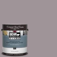 Behr Ultra 1 Gal Ul250 7 Heather Plume Satin Enamel Exterior Paint And Primer In One 985401 The Home Depot Exterior Paint Behr Premium Plus Ultra Behr