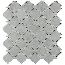 Msi Danza Arabesque 10 94 In X 10 19 In X 8mm Polished Marble Mesh Mounted Mosaic Tile 0 77 Sq Ft Danara Pol8mm The Home Depot Mosaic Mosaic Wall Tiles Mosaic Tiles