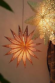 Pointed Cutout Star Paper Lantern Hippie Room Decor Paper Lanterns Retro Home Decor