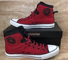 Black And Red Converse High Tops Converse Chuck Taylor Pc Cross Hi Shoes Size 10 Men Red Black Canvas Converse Athleticsneaker Mens Accessories Fashion Converse Shoes Men Chuck Taylor Shoes