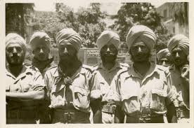 British Colonial Indian Army soldiers ...