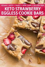 Makes 8 1/2 cup servings. Healthy Strawberry Cookie Bars Keto Vegan Paleo The Big Man S World