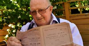 John Ellis believes his is the oldest former Epping Town FC player