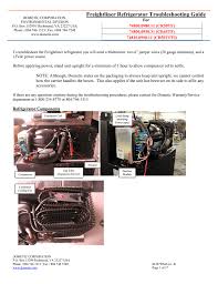 Check spelling or type a new query. Freightliner Refrigerator Troubleshooting Guide For 74800 0980 11 Cr50tf Manualzz