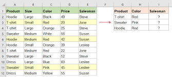 Rumus vlookup dengan 2 kriteria. Bagaimana Nilai Vlookup Dengan Beberapa Kriteria Di Excel