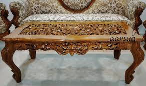 Attractive italian designed glass top dining table with chrome support 120 cm long which can be extended to 180 cms. Aarsun Pa Twitter Magnificent Antique Italian Handcarved Center Table With Tangled Carving At The Top And Polished In Natural Shade Call Or Whatsapp 91 8192999135 Aarsunwoods Antique Design Italian Furnituredesign Handcarved