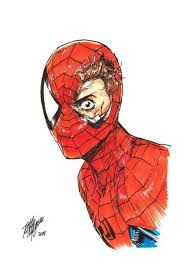 Battle Damaged Spider Man Takeshi Miyazaki Spiderman Drawing Spiderman Spiderman Art