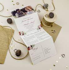 Wedding Invitation Concertina Wedding Invite Wedding Etsy Folded Wedding Invitation Wedding Invitations Floral Wedding Invitations
