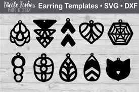Download Faux Leather Earring Graphic By Nicole Forbes Designs Creative Fabrica PSD Mockup Templates