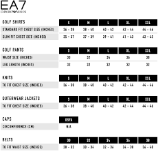 4 View Size Guide Armani Exchange Jacket Size Chart Www