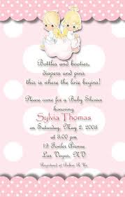 With a color scheme of peach, orange and green, everyone will feel right at home at this spring oriented, brightly colored party. Pink Polka Dots Precious Moments Baby Shower Invitations
