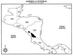 Resultado De Imagen Para Mapa Para Pintar Centroamerica Con Capitales Map Central America Art