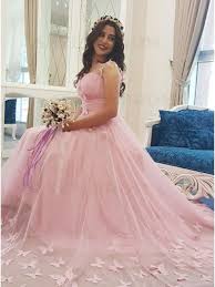 Dieser pinnwand folgen 308 nutzer auf pinterest. A Line V Neck Court Train Pink Wedding Dress With Butterfly Brautkleid Braut Brautkleid Prinzessin