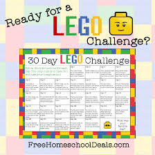 Free Printable 30 Day Lego Challenge Instant Download Lego Challenge Free Lego Lego