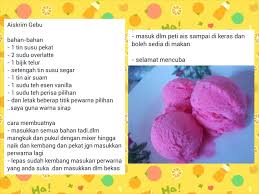 Mudah sahaja nak buat aiskrim malaysia ni. Resepi Aiskrim Gebu Ice Cream Desserts Food