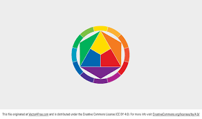 A color wheel shows relationships between colors. Free Vector Color Wheel