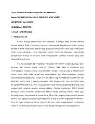 Adanya lampiran laporan biasanya akan ditanyakan ketika proses pembuatan laporan. Pdf Budaya Keselamatan Dan Kesihatan