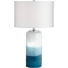 Design and editor of crafts furniture, manufactered locally.vintage sélection. Possini Euro Design Coastal Table Lamp With Nightlight Led Blue Art Glass Column White Drum Shade For Living Room Bedroom Bedside Target