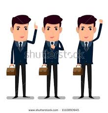 Collection Of Businessman Character Happy And Working On Isolated Successful Cartoon Business Character Vector Illustr Character Business Man Vector