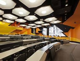 Rmit Swanston Academic Building By Lyons In Melbourne Australia Architecture Ceiling University Architecture Modern Architecture Interior