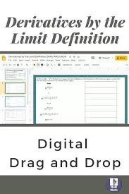 Derivatives By The Limit Definition Digital Drag And Drop Video Video In 2020 Ap Calculus Ab Ap Calculus Calculus