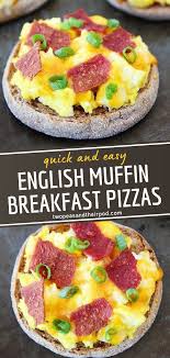 English Muffin Breakfast Pizzas In 2020 Breakfast Recipes Easy English Muffin Breakfast Easy Baking Recipes