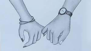 Holding Hands Pencil Sketch Valentine S Day Special Holding Hands Drawing How To Draw Hands Holding Hands Sketch