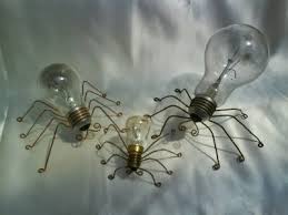 Pin By Maria Lena Montserrat Saul On Halloween Frights Recycled Art Light Bulb Art Glass Art
