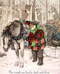 Robert Frost Stopping By Woods On A Snowy Evening Summary Stopping By Woods On A Snowy Evening By Robert Frost Illustrated By Susan Jeffers Susan Jeffers Illustration Winter Art
