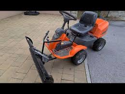 All riding mower controls function. Husqvarna Rider R16c Awd Dissasembly Of Mowing Unit And Installation Of Snow Plogh Youtube
