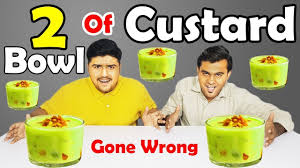 2 bowl of custard eating challenge yummy custard eating challenge yu yummy custard eat