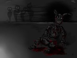 The suit is an olive green with a forest green belly patch as well as the inside of the ears. Purple Guy S Dead By Funangelx On Deviantart